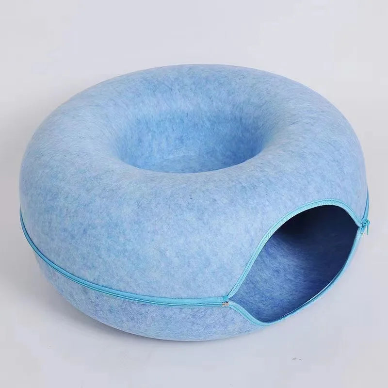 Gemütliche Katze Haven: Donut Katze Tunnel Bett