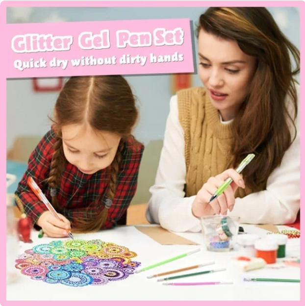 (Hot Sale Now-40% Off) Glitter Gel Pen Set