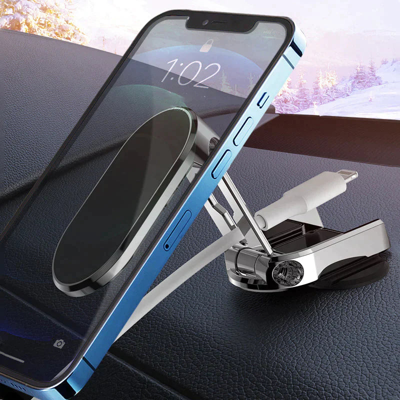 PhoneHolder® | Faltbarer Handyhalter aus Metall für das Auto